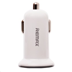 Адаптер Автомобильный Remax RCC201 mini 2USB/5V/2.1A (white)