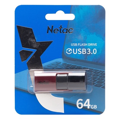 Флэш накопитель USB 64 Гб Netac U182 3.0 (red)