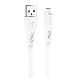 Кабель USB - micro USB Borofone BX85 (повр. уп.)  100см 2,4A  (white)