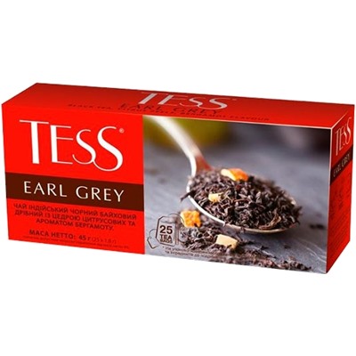 TESS. Classic Collection. EARL GREY (черный) карт.пачка, 25 пак.