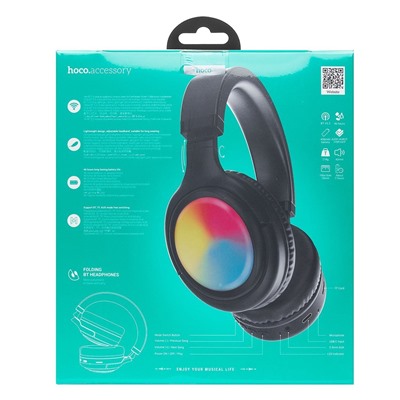 Bluetooth-наушники полноразмерные Hoco W48 Focus (black)