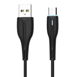 Кабель USB - micro USB SKYDOLPHIN S48V  100см 3A  (black)