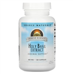 Source Naturals, Serene Science, экстракт базилика священного, 450 мг, 120 капсул