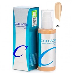 ENOUGH Тональный крем для лица КОЛЛАГЕН Collagen Moisture Foundation SPF15 (21), 100 мл