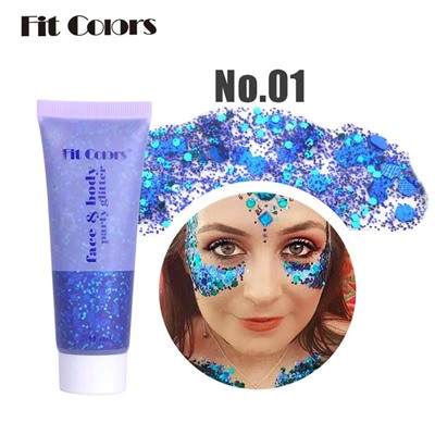 Fit Colors Набор глиттеров для лица, тела и волос Party Glitter