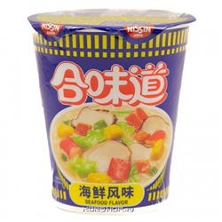 Лапша б/п со вкусом морепродуктов Nissin, Китай, 76 г Акция