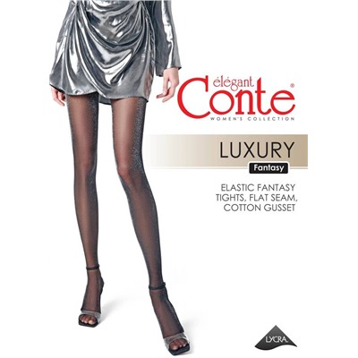 Фантазийные CONTE LUXURY Колготки с люрексом