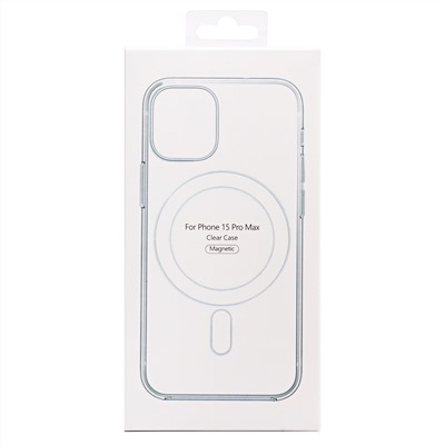 Чехол-накладка - SM006 SafeMag для "Apple iPhone 15 Pro Max" (прозрачный)