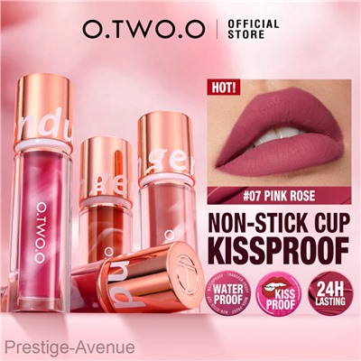 Водостойкая матовая помада O.TWO.O New Trending Lip Gloss Marbling Water Proof Matt Finish Lip Stick SC057 #01 Mist Pink