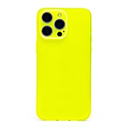 Чехол-накладка - SC344 для "Apple iPhone 15 Pro Max" (transparent/yellow) (232001)