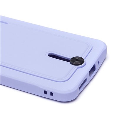 Чехол-накладка - SC304 с картхолдером для "Xiaomi Poco C65" (light violet) (225746)