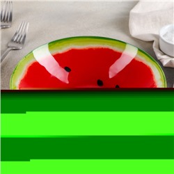 Салатник стеклянный Доляна «Сладкий арбуз», 920 мл, 22×5 см