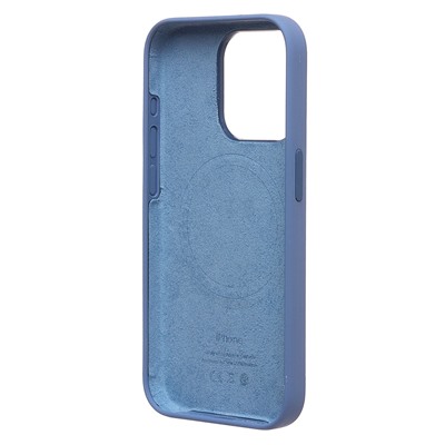 Чехол-накладка ORG Silicone Case SafeMag с анимацией для "Apple iPhone 15 Pro" (winter blue)