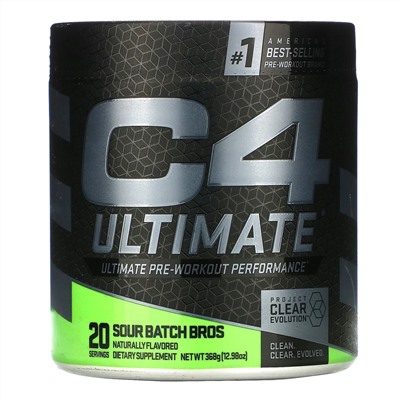 Cellucor, C4 Ultimate Pre-Workout Performance, Sour Batch Bros, 12.98 oz (368 g)