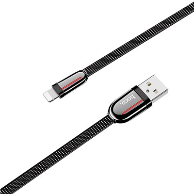 Кабель USB - Apple lightning Hoco U74  120см 2,4A  (black)