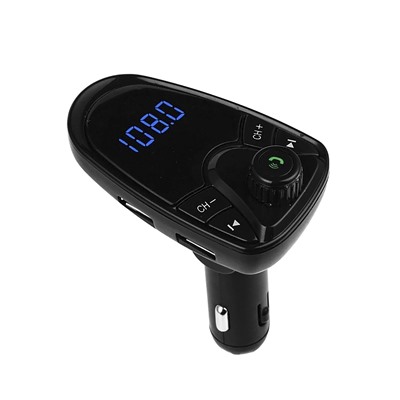 Автомобильный FM-трансмиттер - M-450M1 BT (повр. уп.)  2USB, mini jack 3,5 мм (black)