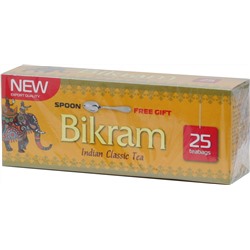 Bikram. Черный пакетированный + ложка карт.пачка, 25 пак.