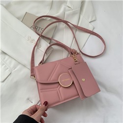 Набор сумок из 2 предметов, арт А103, цвет:розовый