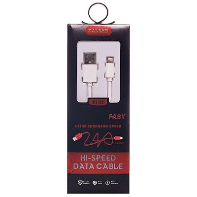 Кабель USB - Apple lightning Dalesh DLS-CA001 (повр. уп)  100см 1,5A  (white)