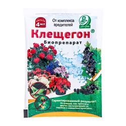 Средство от насекомых-вредителей "Доктор Грин", "Клещегон", 4 мл