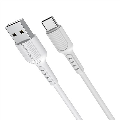 Кабель USB - Type-C Borofone BX16 Easy  100см 3A  (white)