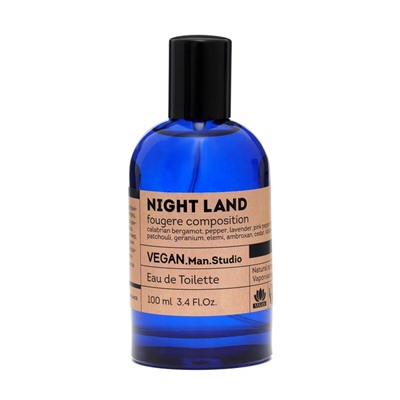 Туалетная вода мужская Vegan Man Studio Night Land, 100 мл (по мотивам Sauvage (C.Dior)