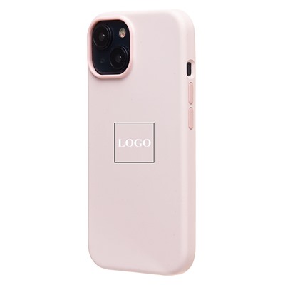 Чехол-накладка ORG Silicone Case SafeMag с анимацией для "Apple iPhone 15" (light pink)