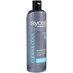 Шампунь Syoss Clean&cool MEN 500мл.