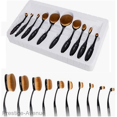 Набор кистей для макияжа M.А.C. Ovаl Brush (упаковка 10шт)