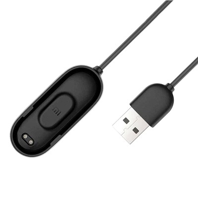 Кабель зарядки Xiaomi Mi Band 4  20см 1A  (black)