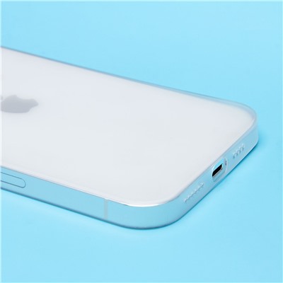 Чехол-накладка - PC091 для "Apple iPhone 13 Pro Max" (matte transparent/white) (232324)