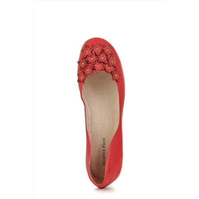 Балетки QUATTRO FIORI (810101-8859V29(Y35)/RED)