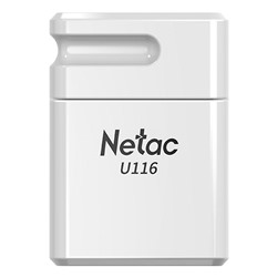 Флэш накопитель USB 64 Гб Netac U116 mini 3.0 (130 MB/s) (white)