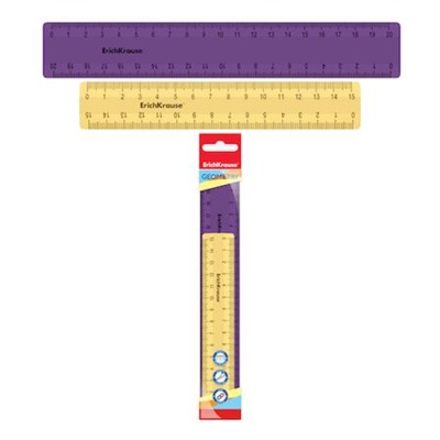 Набор 2 линейки 15см и 20 см "Iris" ассорти 57925 ErichKrause