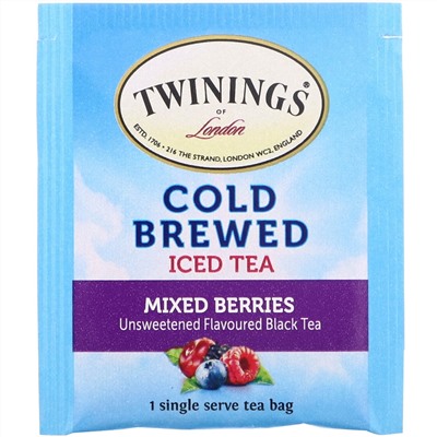 Twinings, Холодный чай, ягодная смесь, 20 чайных пакетиков, 40 г (1,14 oz)