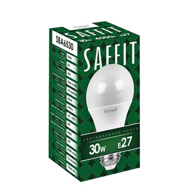 Лампа светодиодная SAFFIT, 30W 230V E27 2700K A65, SBA6530