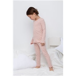 Пижама для девочки Crockid К 1601 зоопарк на дымчатой розе