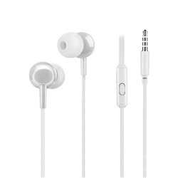 Проводные наушники с микрофоном внутриканальные Hoco M14 Natural sound universal (повр.уп) Jack 3,5  (white)