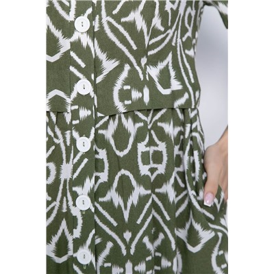 Платье Муза (хаки) П10526