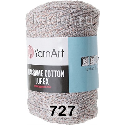 Пряжа Yarnart Macrame Cotton Lurex