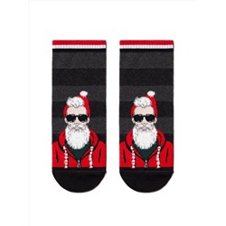 Носки мужские DIWARI Короткие новогодние носки &quot;Модный Санта&quot;
