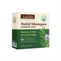 SADOER Твердый шампунь для волос Rosemary Extract Oil Control Fluffy 60 гр