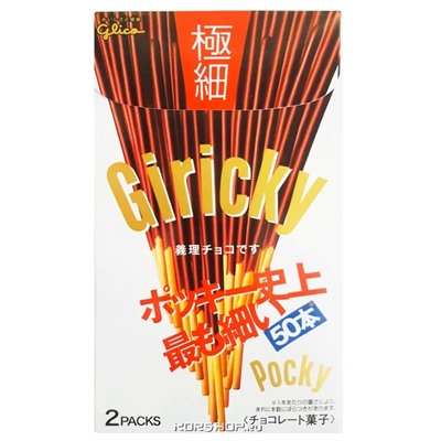 Супертонкие палочки в шоколаде Pocky Glico, Япония, 75,4 г Акция