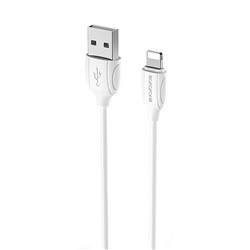 Кабель USB - Apple lightning Borofone BX19  100см 2,4A  (white)