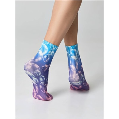 Полиамидные CONTE FANTASY Плотные носки с рисунком «Bubbles»