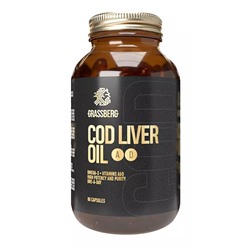 Биологически активная добавка к пище Cod Liver Oil 410 мг + витамины D, A, E , 60 капсул