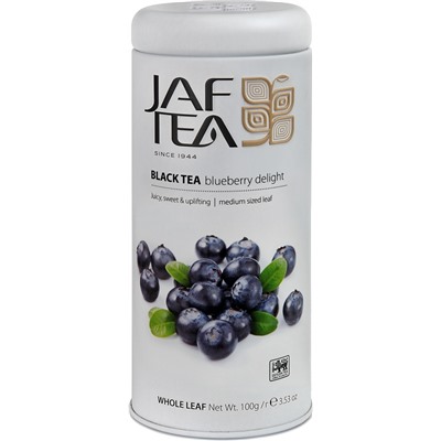 JAF TEA. Черный. Голубика 100 гр. жест.банка