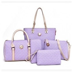Набор сумок из 5 предметов, арт А16, цвет:фиолетовый ОЦ