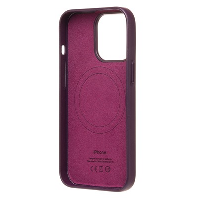 Чехол-накладка ORG SM002 экокожа SafeMag для "Apple iPhone 14 Pro" (mulberry)