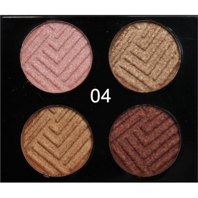 Тени O.TWO.O 4 Colours Eyeshadow арт.6053